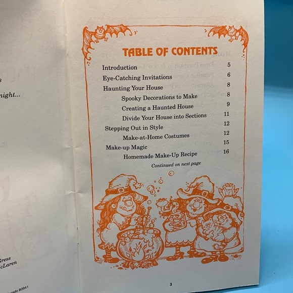 1989 Vintage The spooktacular halloween party book - Picture 5 of 9